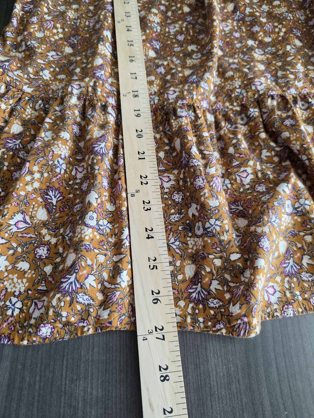 Old Navy Floral Sundress in Mustard Floral Tiered-Hem Cami Dress